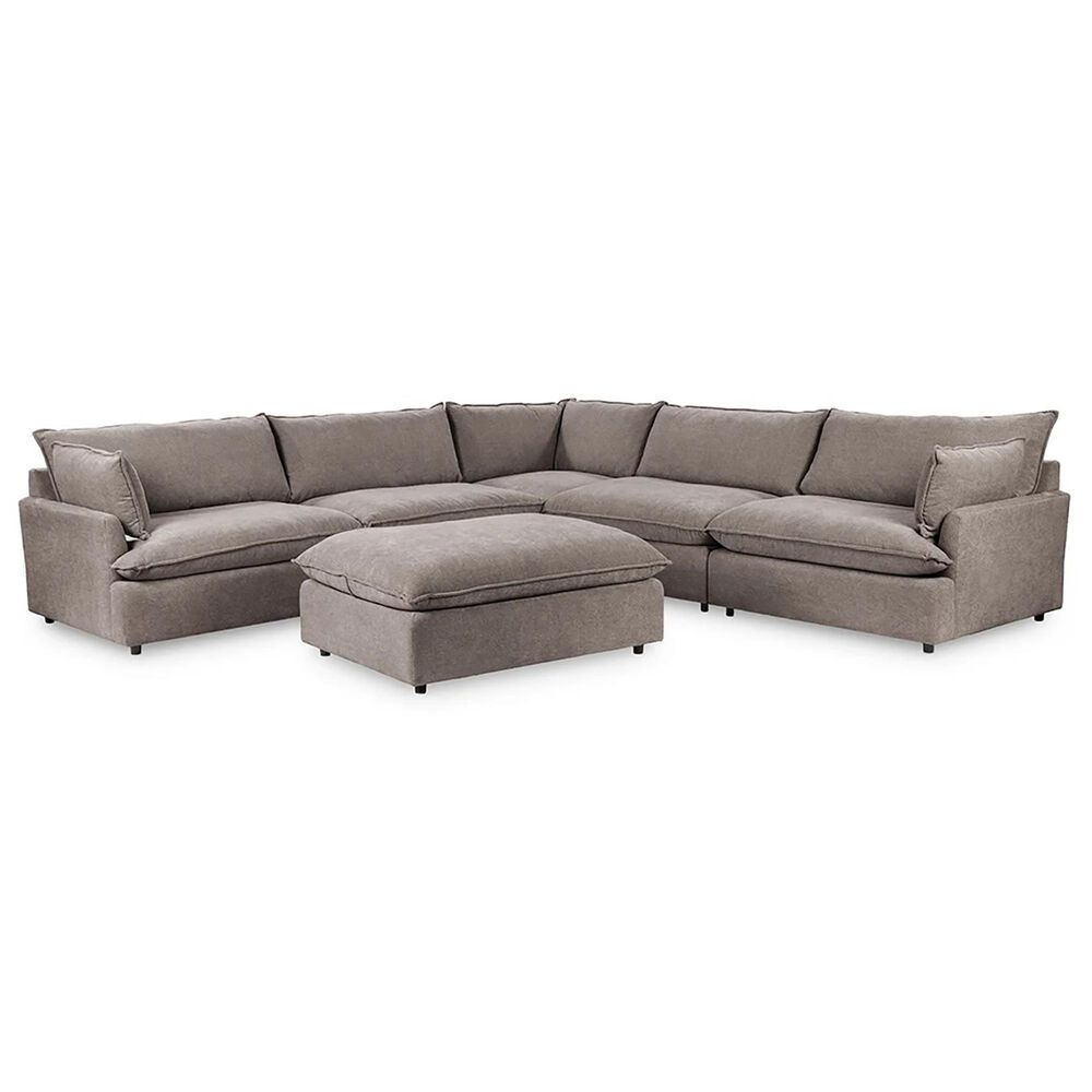 Classic Home Caplan 6-Piece Sectional in Elite Charcoal, , large