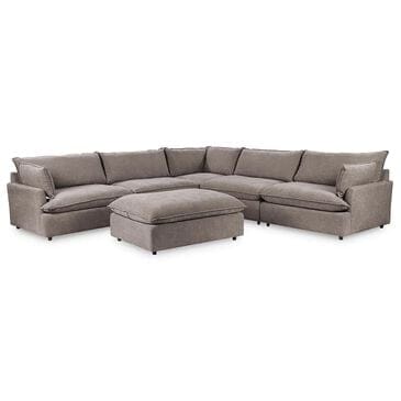 Classic Home Caplan 6-Piece Sectional in Elite Charcoal, , large