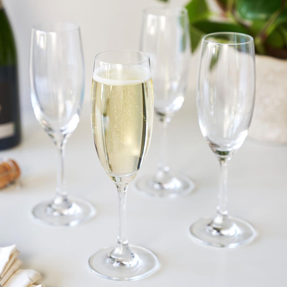 True Cuvee Stemmed Champagne Flute in Clear &#40;Set of 4&#41;, , large
