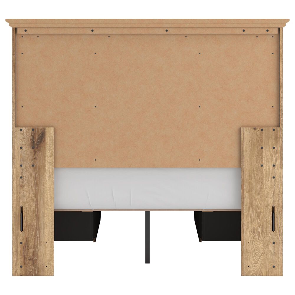 Ashley Makidern 2-Piece Full Storage Bedroom Set with Four Drawers in Natural Brown, , large