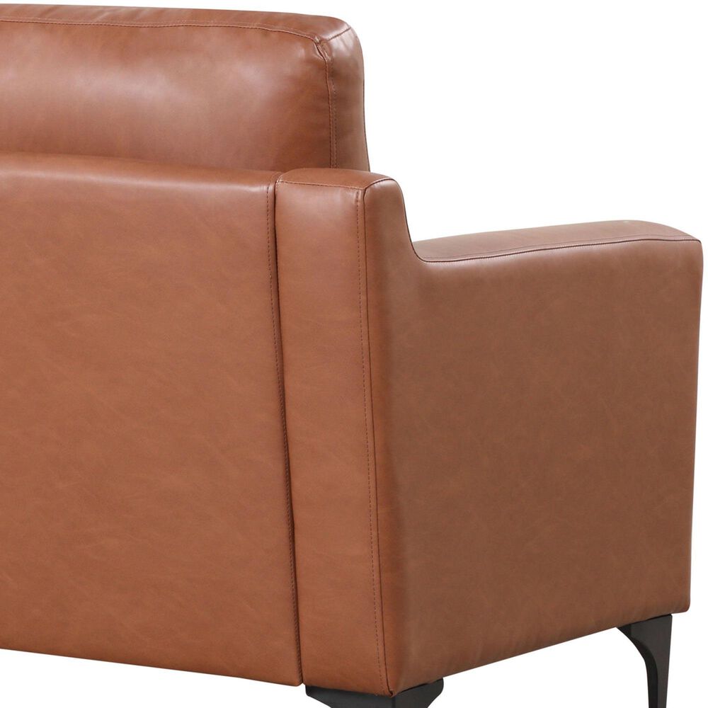 Lifestyle Solutions Fletcher Stationary Sofa in Brown, , large