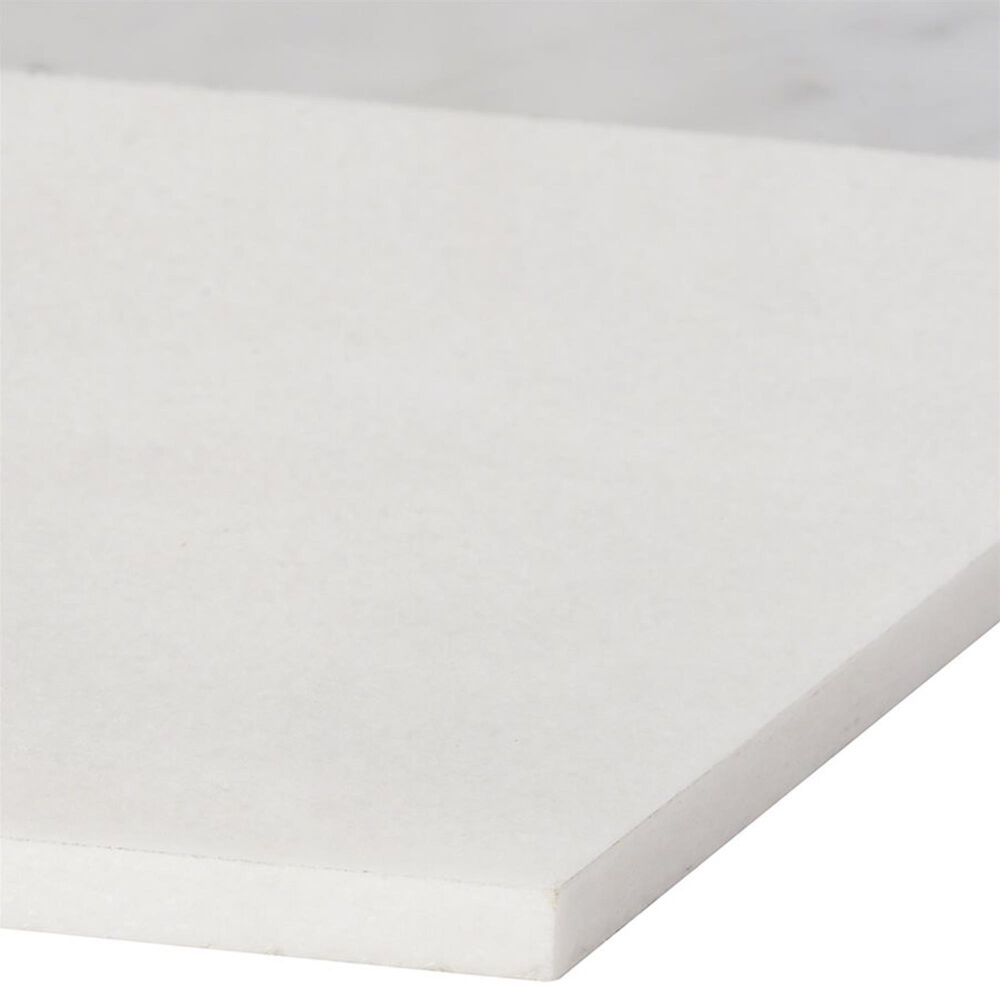 Soho Studio Pari Classico Thassos, Nero and Carrara 8" x 9.21" Marble Mosaic Sheet, , large