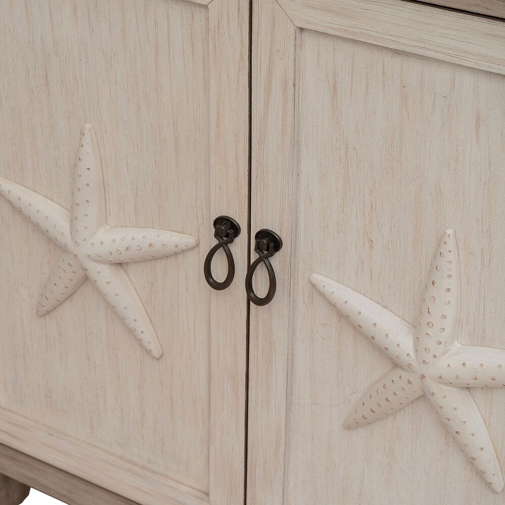 Linon Home Decor Jindran 2-Door Cabinet in Grey and Off White, , large