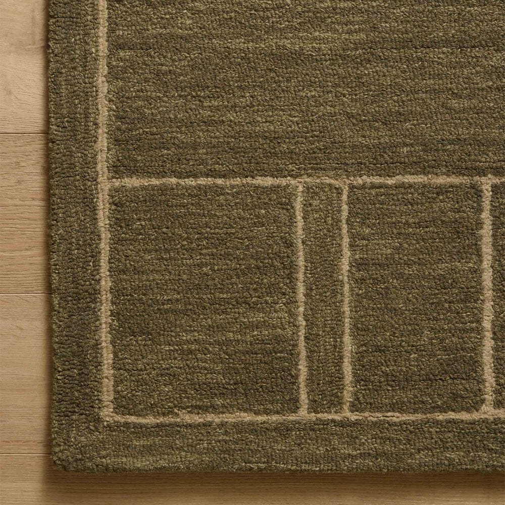 Loloi Barrow Olive and Natural 7&#39;9&quot; x 9&#39;9&quot; Area Rug, , large