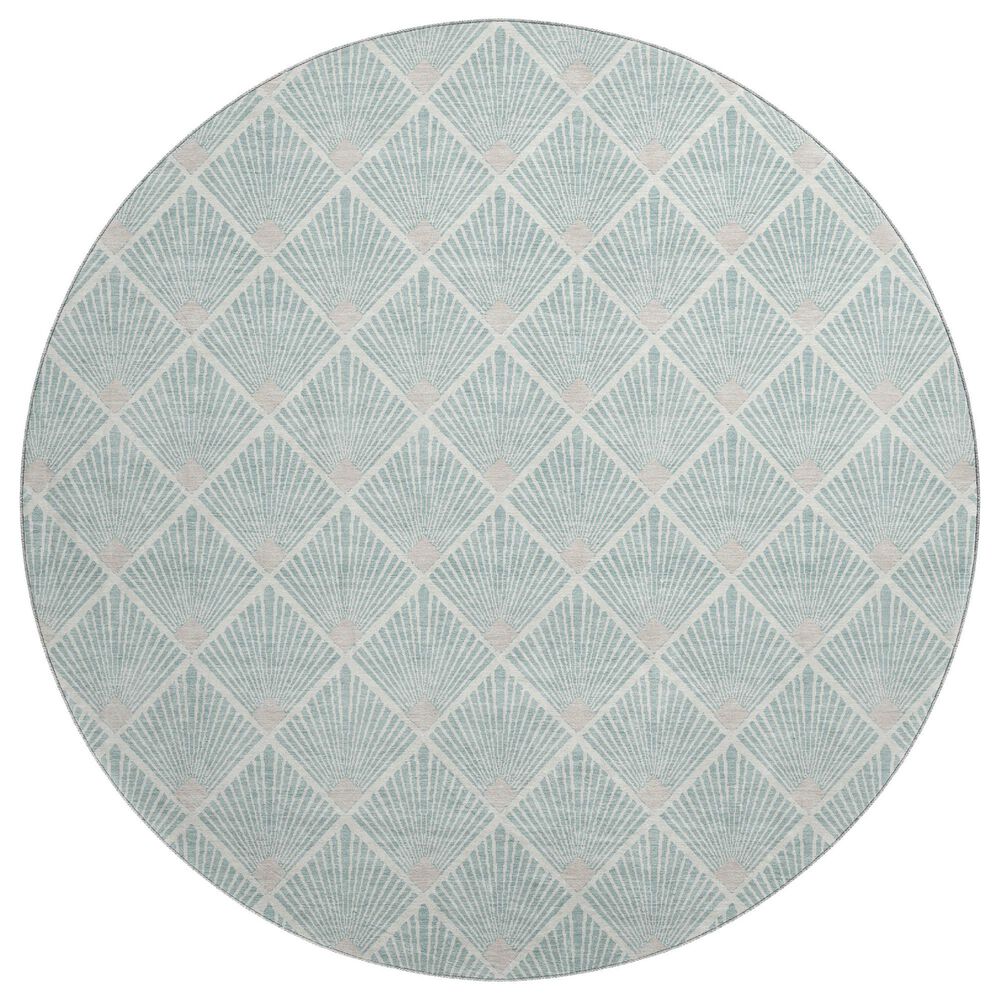 Dalyn Rug Company The Reserve TR9 Seafoam 8" Round Indoor/Outdoor Area Rug, , large