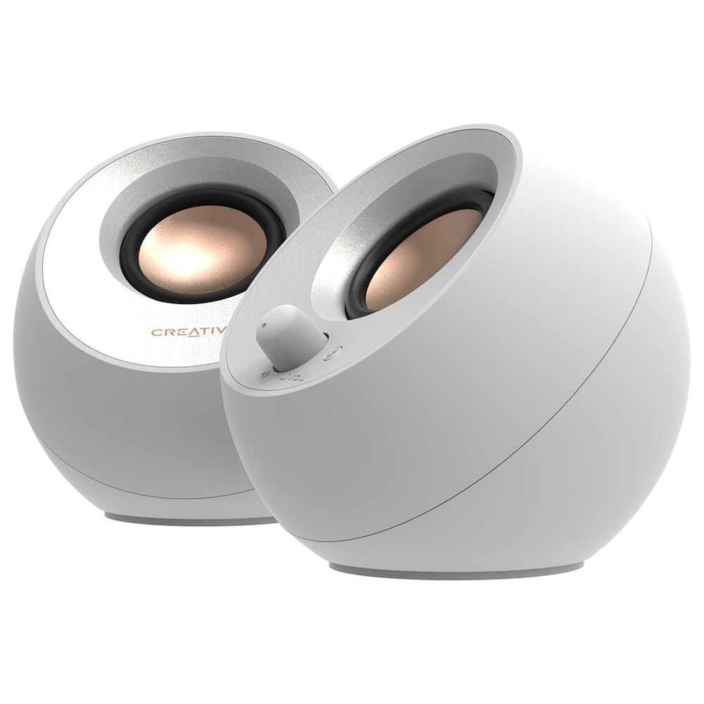 Creative Labs Pebble V3  2.0 USB-C Speaker with Bluetooth in White, , large