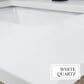 Lexora Home Dukes 48" Single Bathroom Vanity in White with 2 cm White Quartz Top and Rectangular Sink, , large