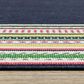 Oriental Weavers Havana HAV06 Navy and Multicolor 3"3" x 5" Indoor/Outdoor Area Rug, , large