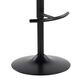 LumiSource Diana Adjustable Barstool with Black Faux Leather Upholstery in Black (Set of 2), , large