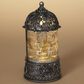 The Gerson Company Lighted Spinning Water Globe Lantern with Rotating Halloween Figurines in Gray, , large