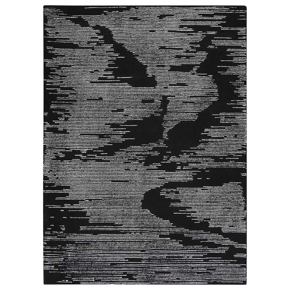 Nourison Ma30 Star 4" x 6" Black and Ivory Area Rug, , large