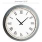 Maple and Jade 23" x 23" Wall Clock in White and Blue, , large