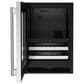 KitchenAid 4.8 Cu. Ft. Left Hinge Beverage Center with Metal Front Racks in Black and Stainless Steel, , large