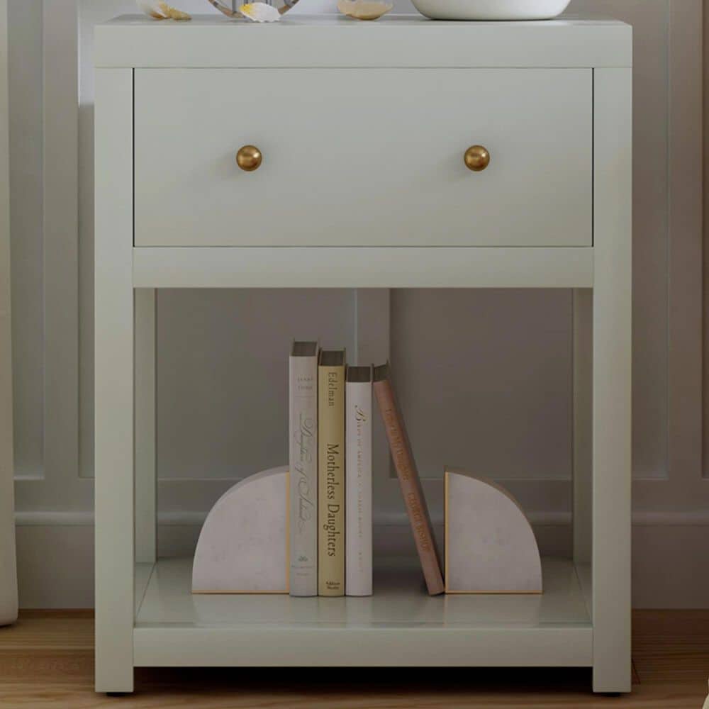 Butler Specialty Company Nora 1-Drawer 21" Nightstand in Sage Green, , large