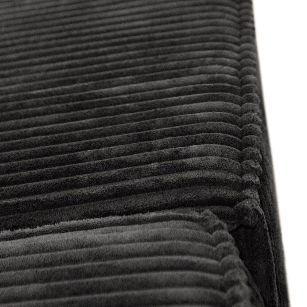 Furniture of America Facil 2-Piece Modular Track Arm Loveseat in Black, , large