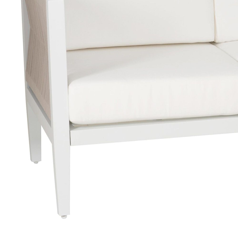 Linon Home Decor Claiborne 3-Seater Outdoor Sofa in White, , large