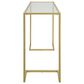 Carolina Chair and Table Monaco Glass Top Console in Gold, , large