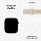 Apple Watch Series 12 (GPS) 42mm Light Gold Aluminum Case with Sand Sport Band - S/M and 2-Year AppleCare+, , large