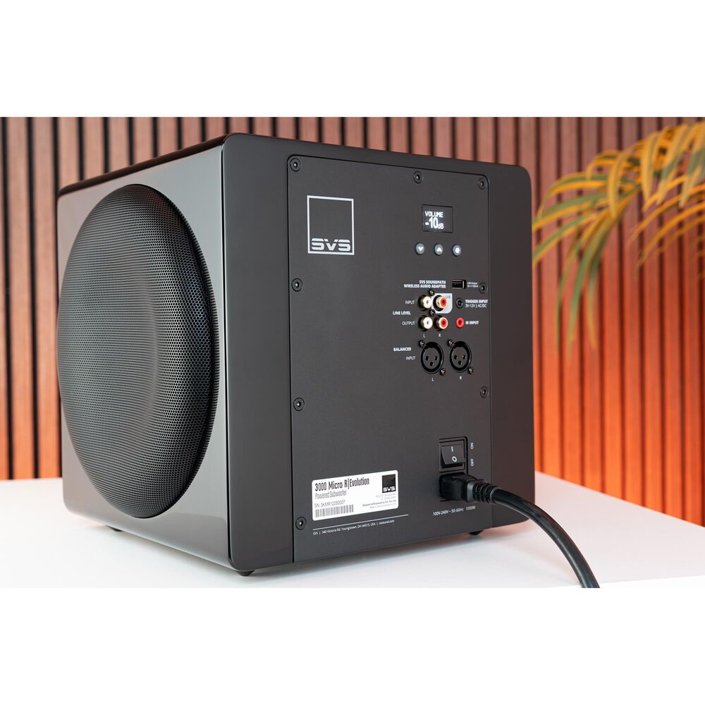 SVS 3000 Micro R Evolution Subwoofer in Piano Gloss Black, , large