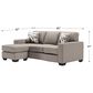 Signature Design by Ashley Greaves 2-Piece Left Facing Sofa Chaise in Stone, , large