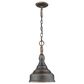 Golden Lighting Keating 1-Light Pendant in Antique Black Iron, , large