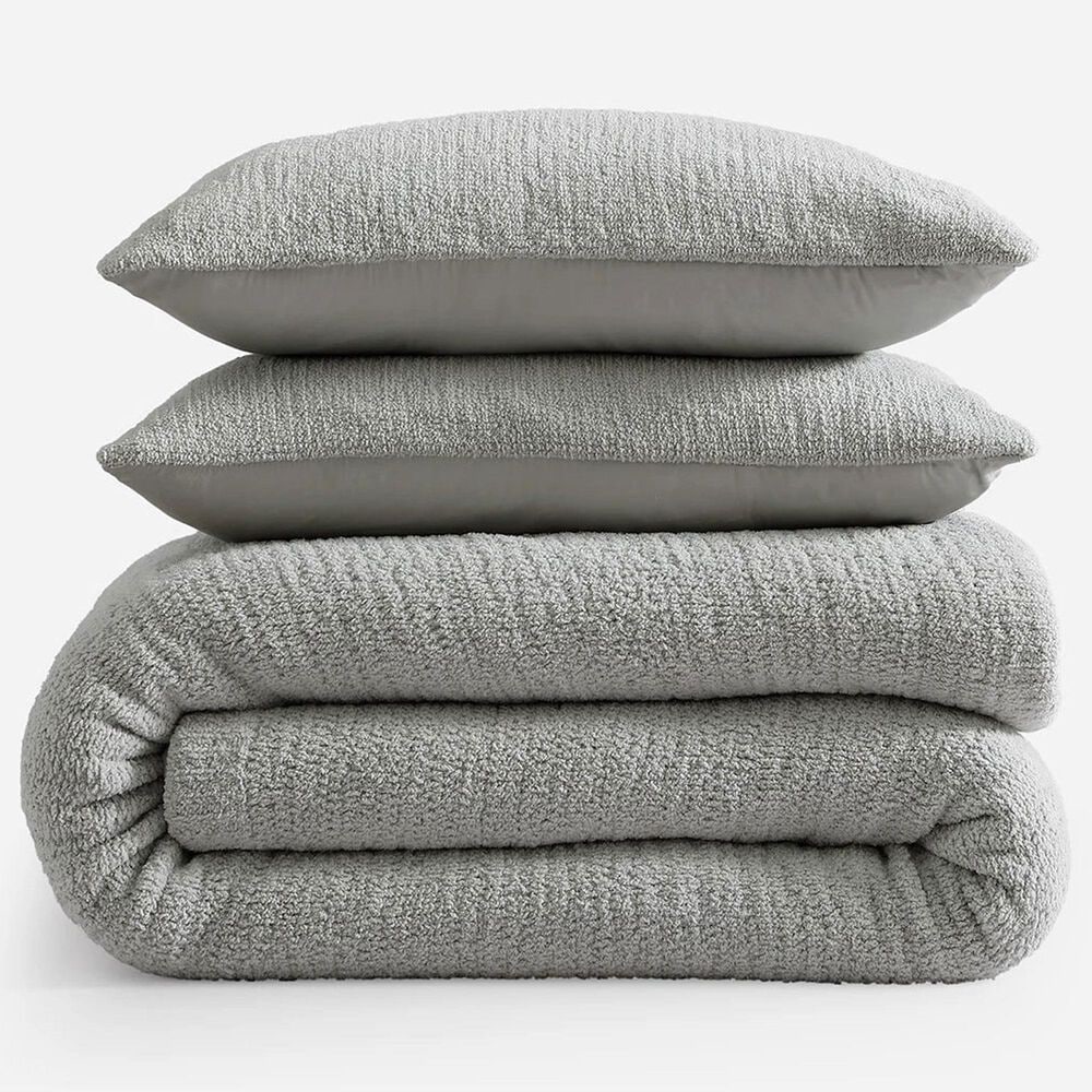 Sunday Citizen 3-Piece Snug Stitch Queen Comforter Set in Cloud Gray, , large