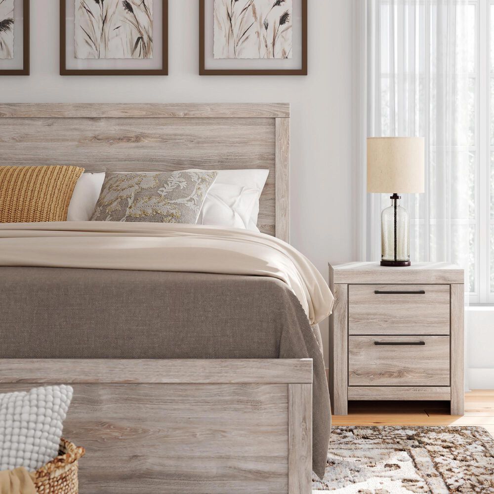 Ashley Broachmyn 2 Drawer Nightstand in Light Gray, , large