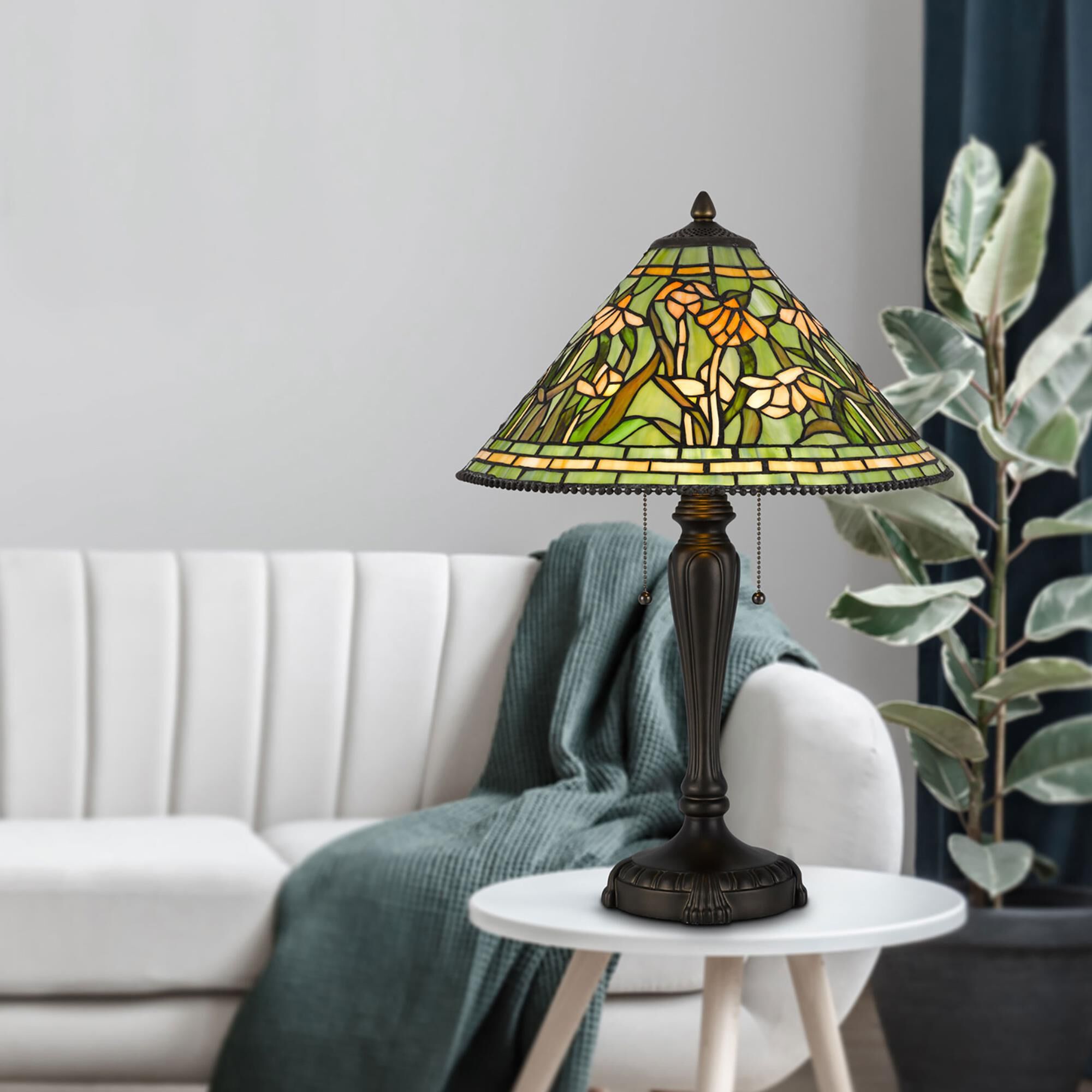 Grey tiffany lamp on sale