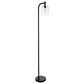 Timberlake 65" Modern Floor Lamp with LED Edison Bulb in Black, , large