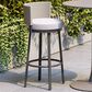 Zuo Modern Midnight Wave Patio Barstool in White, , large
