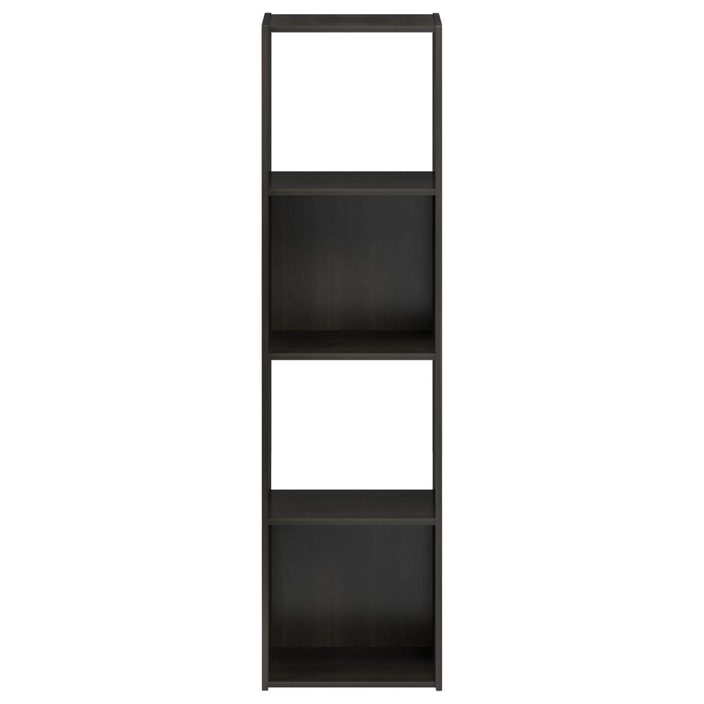HOMLUX 4-Cube Cubic Shelf Storage Bookcase in Espresso, , large