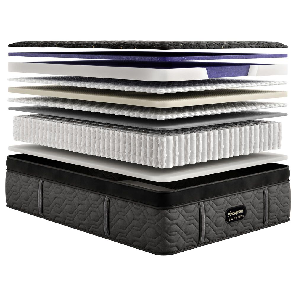 Beautyrest Black Hybrid Series Four Plush Apex Top Split California King Mattress, , large