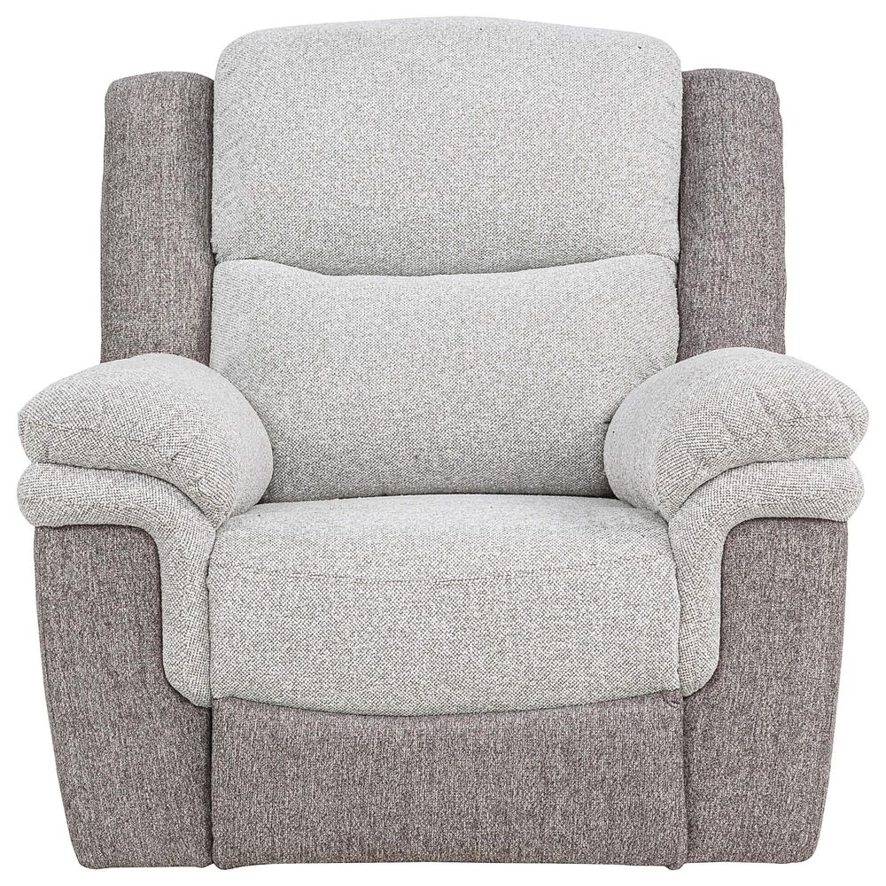 Linon Home Decor Wrenlee Manual Recliner in Tan and Beige, , large