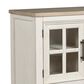 Ashley Shaybrock 5-Drawer Dresser in Antiqued White and Brown, , large