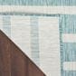 Nourison Positano POS03 Aqua and Ivory 4" x 6" Indoor/Outdoor Area Rug, , large