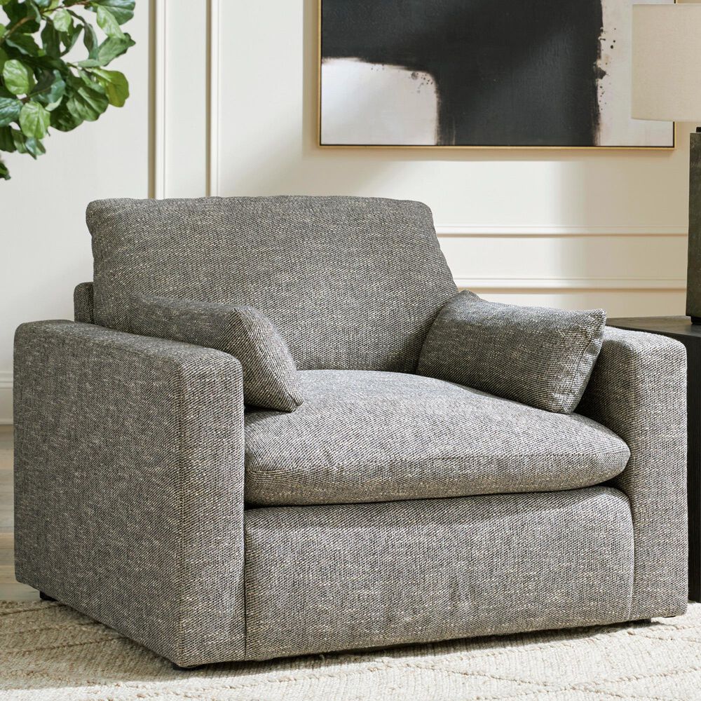 Ashley Dramatic Chair and a Half in Granite, , large