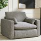 Ashley Dramatic Chair and a Half in Granite, , large