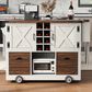 HOMLUX 54" Kitchen Island with Drop Leaf in White, , large