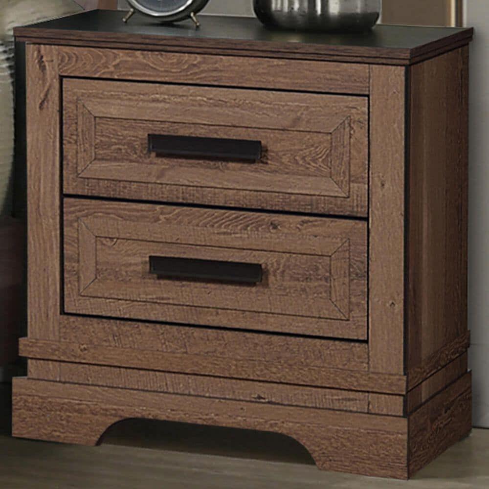 New Heritage Design Coventry Hall 2-Drawer Nightstand in Pecan, , large
