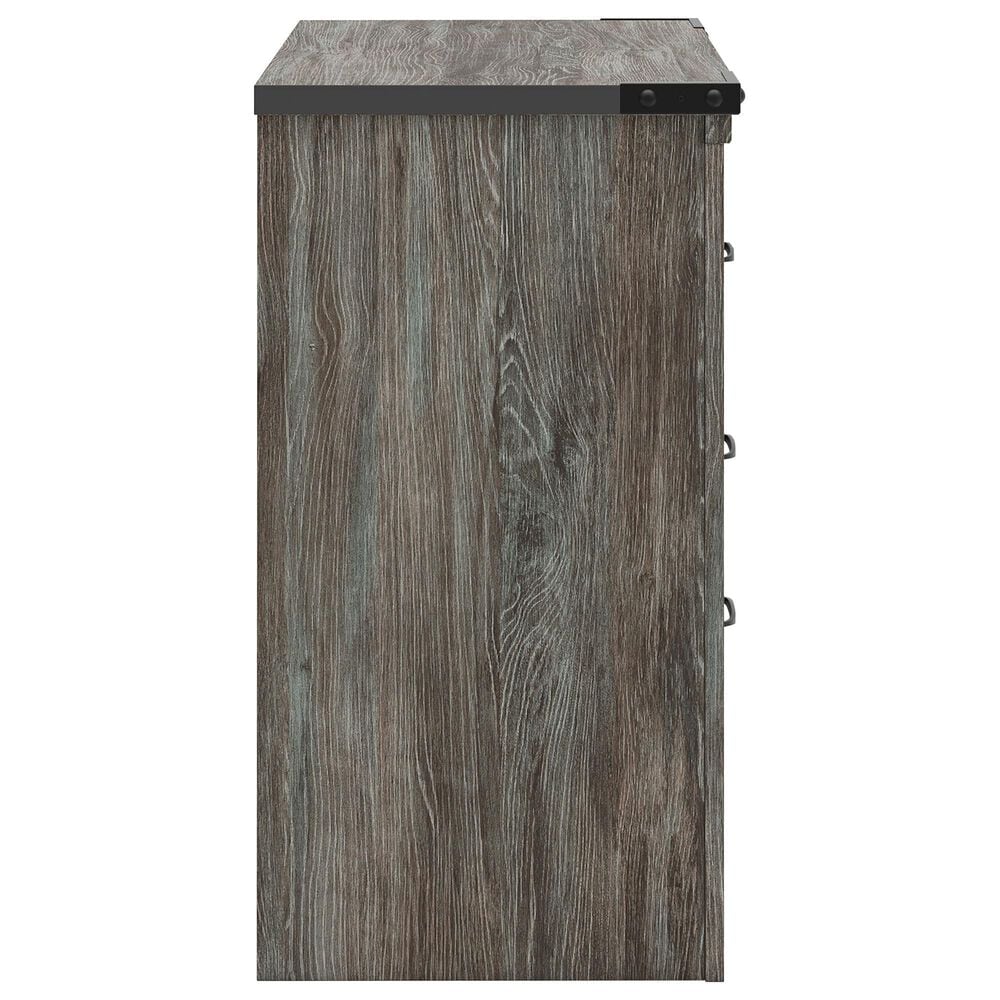 Ashley Frandern 5-Piece Twin Panel Storage Bedroom Set in Rustic Warm Gray, , large