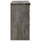 Ashley Frandern 5-Piece Twin Panel Storage Bedroom Set in Rustic Warm Gray, , large
