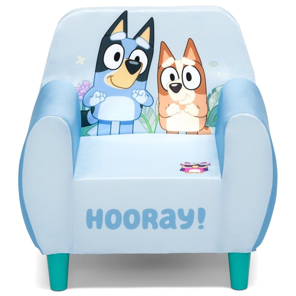 Delta Children Bluey Upholstered Toddler Chair in Blue, , large