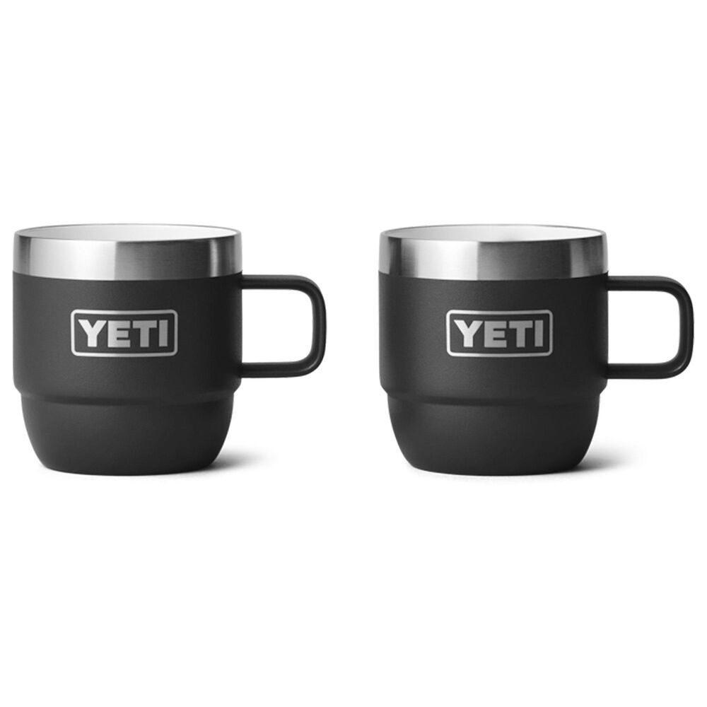 YETI Rambler 6 Oz Stackable Mug in Black (Set of 2), , large