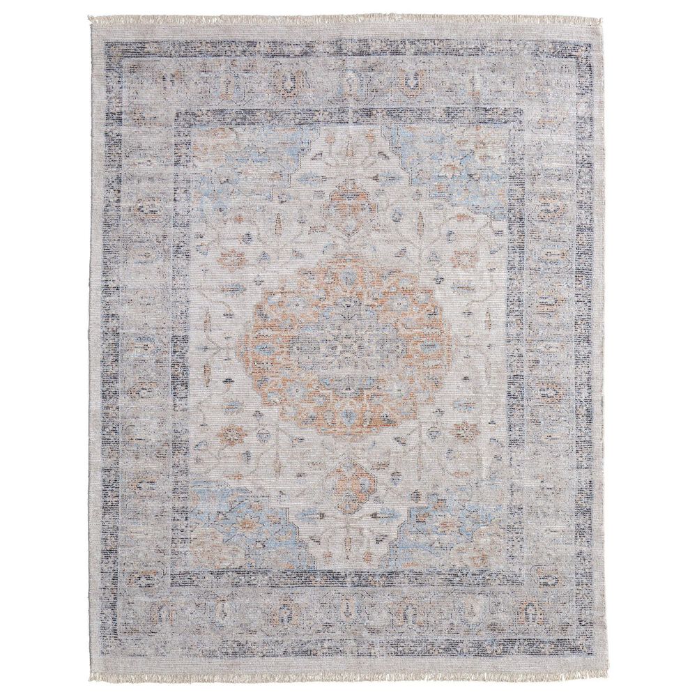 Feizy Caldwell 9" x 12" Ivory and Blue Area Rug, , large