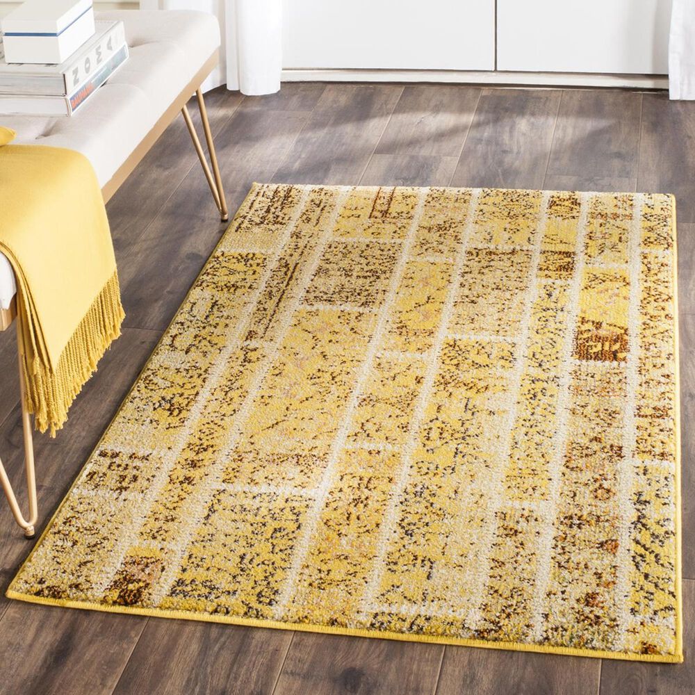Safavieh Monaco MNC216K-3 3&#39; x 5&#39; Yellow/Multi Area Rug, , large