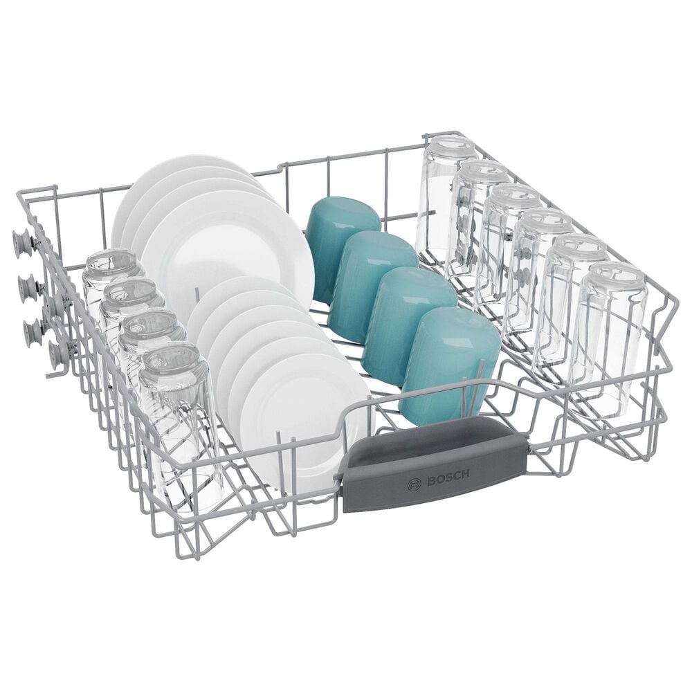 Bosch 300 Series 24&quot; Built-In Recessed Handle Dishwasher with 8 Wash Cycles in Stainless Steel, , large