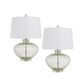 Cal Lighting Delta Glass Table Lamp Pair, , large