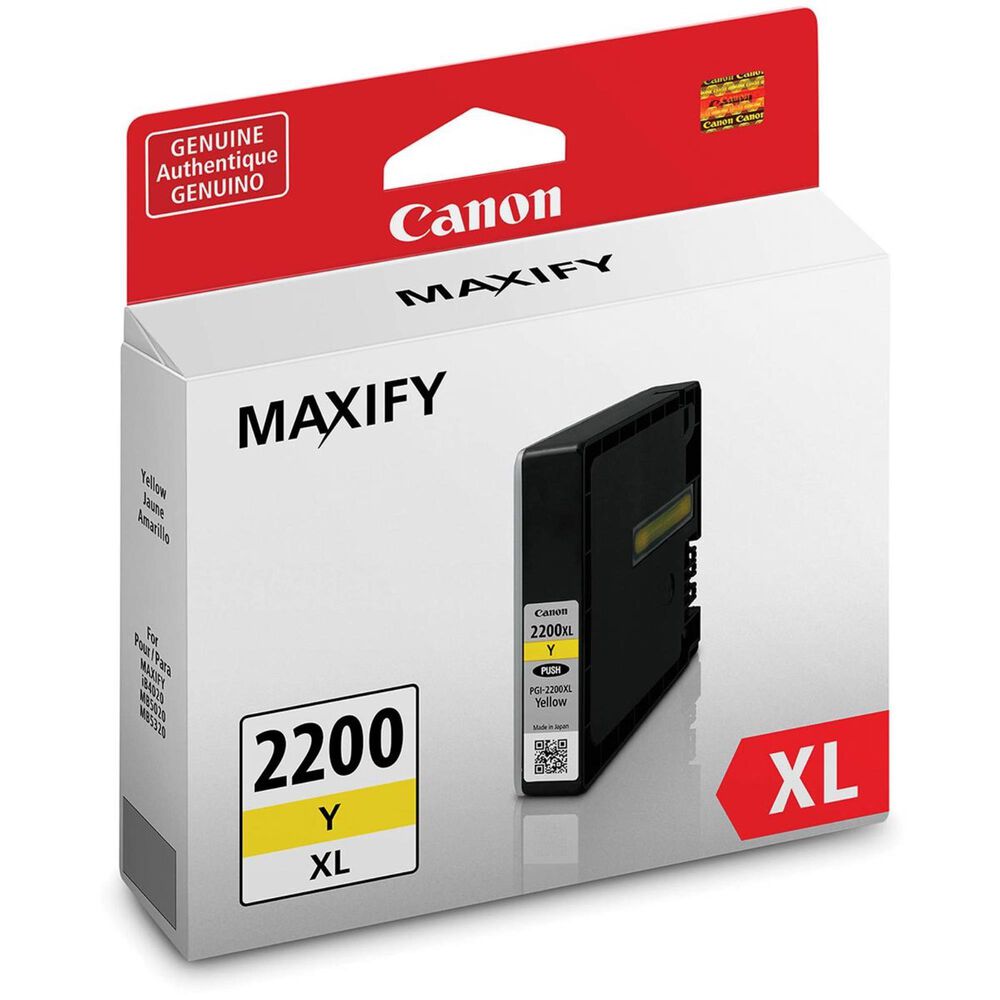 Canon PGI-2200 XL Yellow Pigment Ink Tank, , large