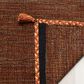 Safavieh Montauk 2"3" x 8" Orange and Black Runner, , large