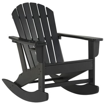 Ashley Sundown Treasure Outdoor Rocking Chair in Black, , large